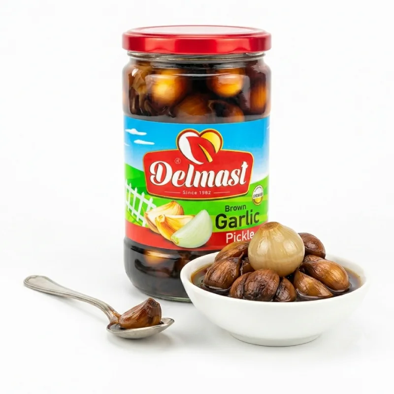 Brown Garlic Pickle Packaging