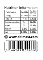 Delmast First-Class Black Plum Jam Nutrition Facts