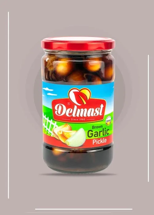 Delmast-Premium-Brown-Garlic-Pickle Premium Brown Garlic Pickle Supplier