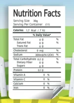Mixed Salty Vegetable Pickle Nutrition