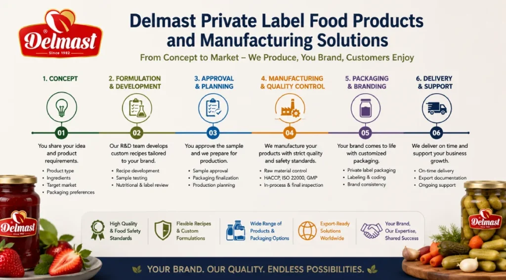 Delmast Private Label Food Products and Manufacturing Solutions
