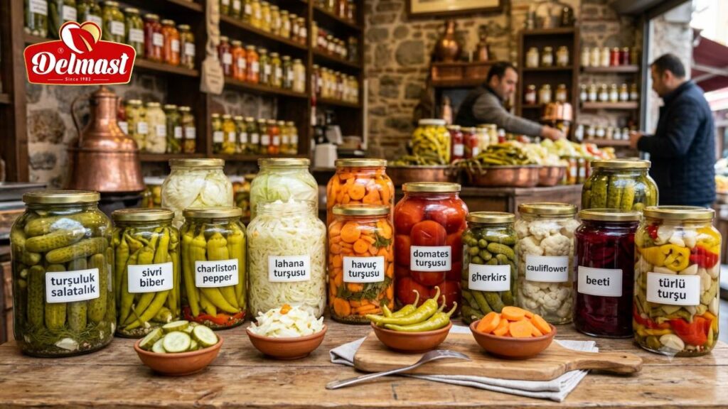 Different Types of Pickles in Turkey