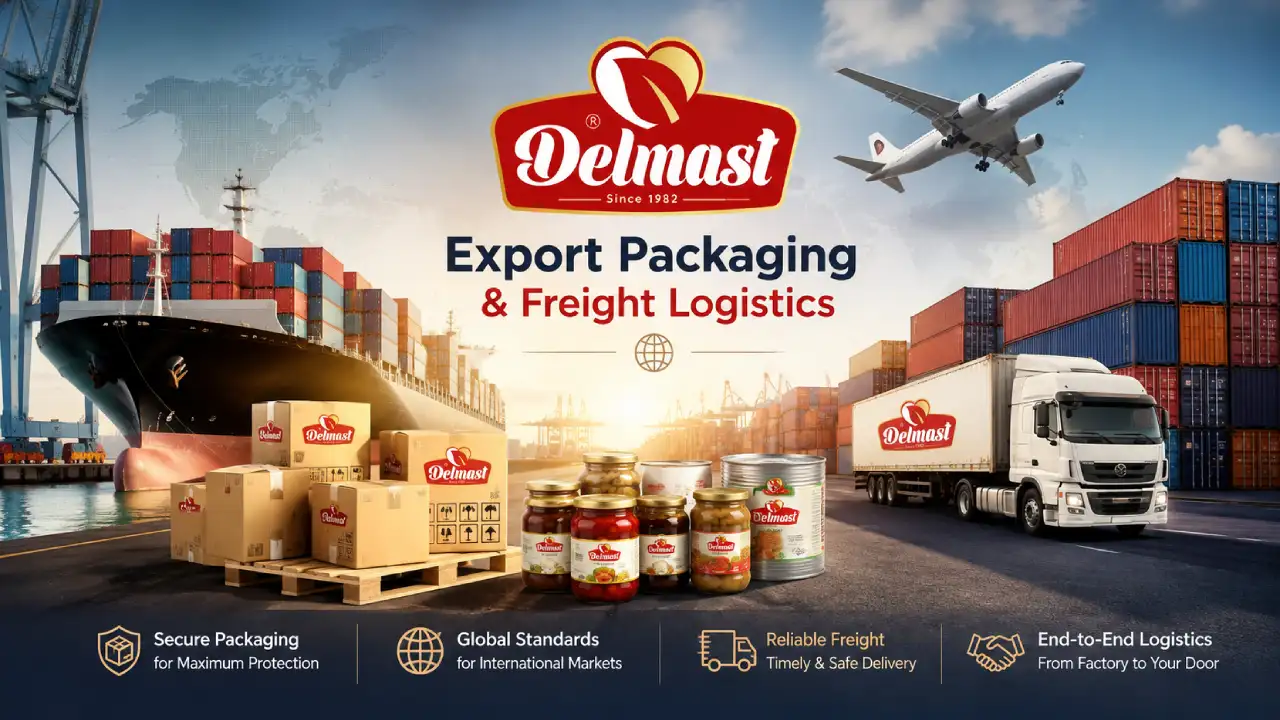 Export Packaging & Global Logistics | Delmast Food Manufacturing