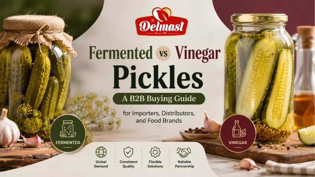 Fermented vs Vinegar Pickles: A B2B Buying Guide for Importers, Distributors, and Food Brands