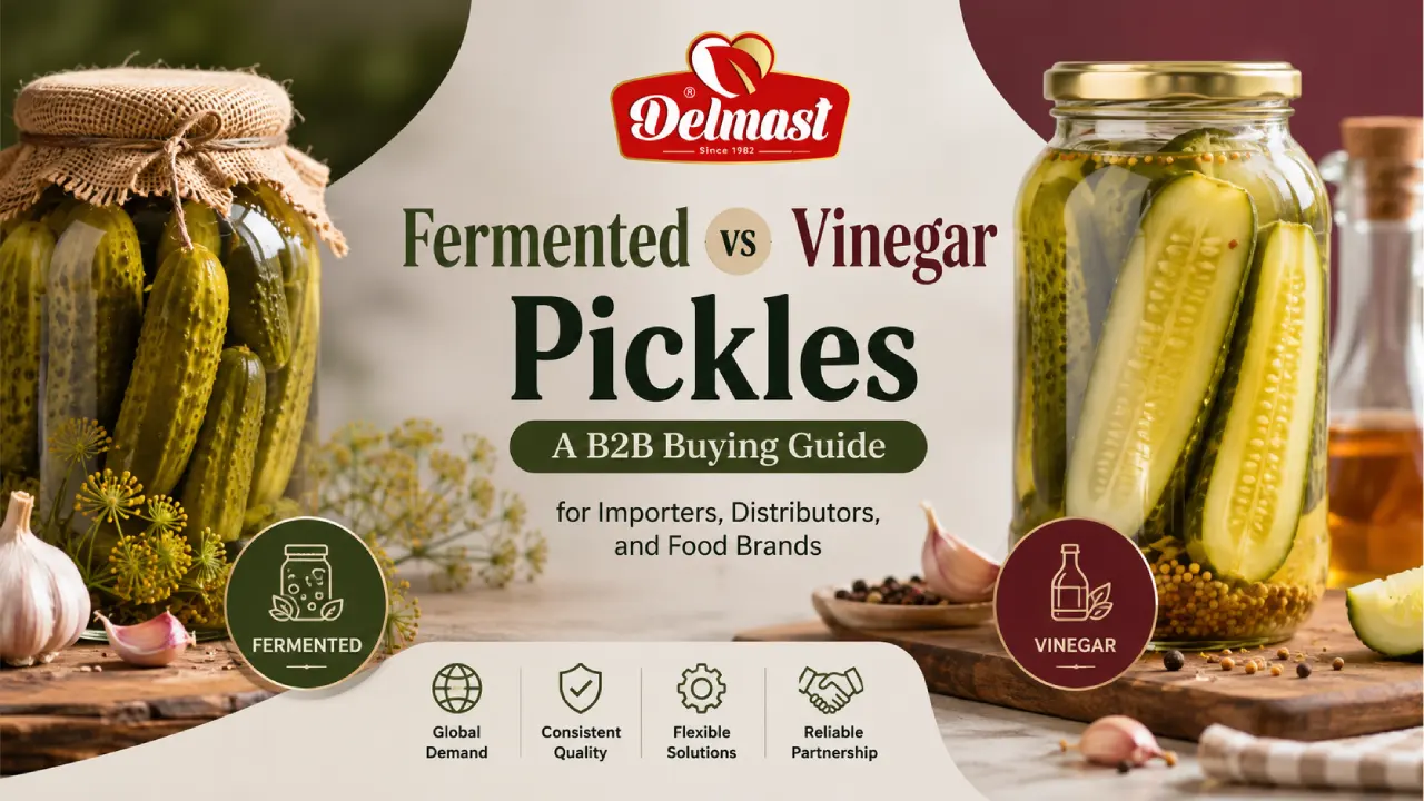 Fermented vs Vinegar Pickles: A B2B Buying Guide for Importers, Distributors, and Food Brands