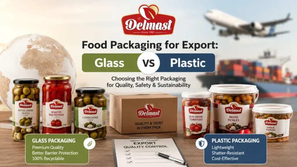 Food Packaging for Export: Glass vs Plastic Packaging