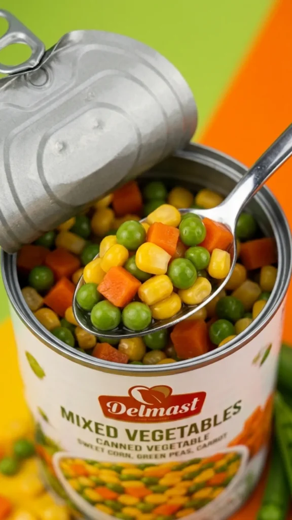 Key Features of Delmast Canned Mixed Vegetables
