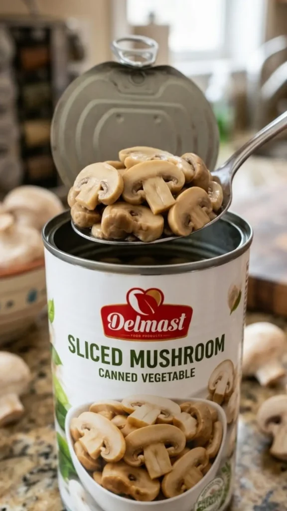 Key Features of Delmast Canned Sliced Mushrooms