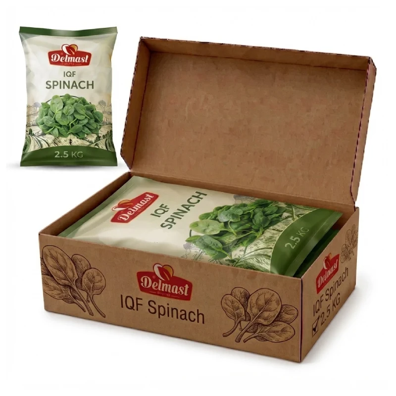 Packaging Options for Bulk IQF Spinach