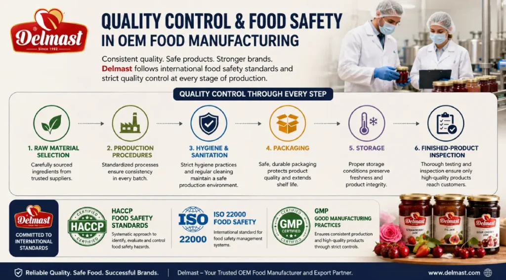 Quality Control and Food Safety in OEM Food Manufacturing