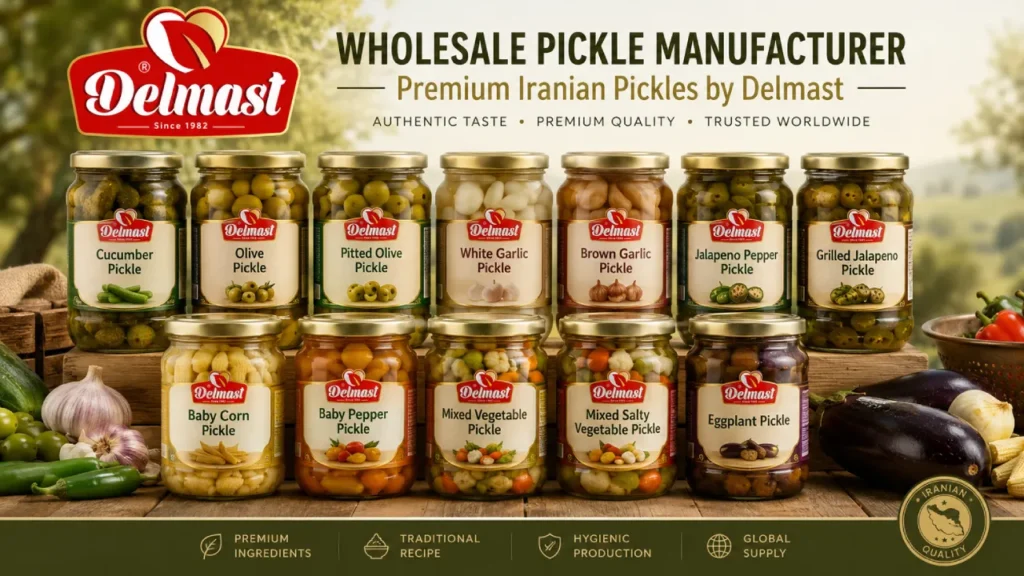 Wholesale Pickle Manufacturer | Premium Iranian Pickles by Delmast