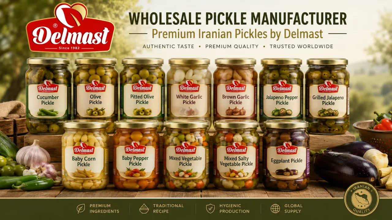 Wholesale Pickle Manufacturer | Premium Iranian Pickles by Delmast