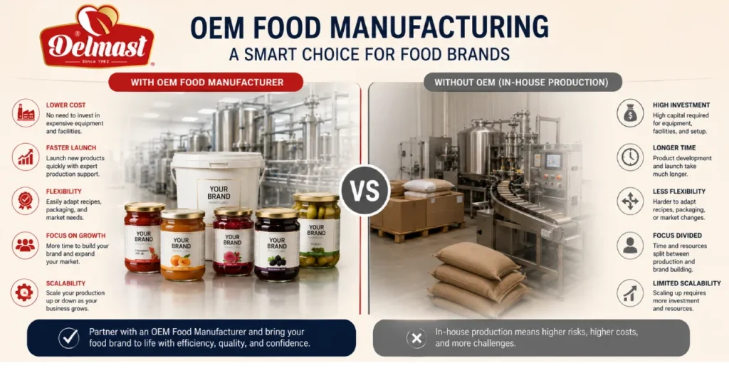 Why OEM Food Manufacturing Is a Smart Choice for Food Brands?