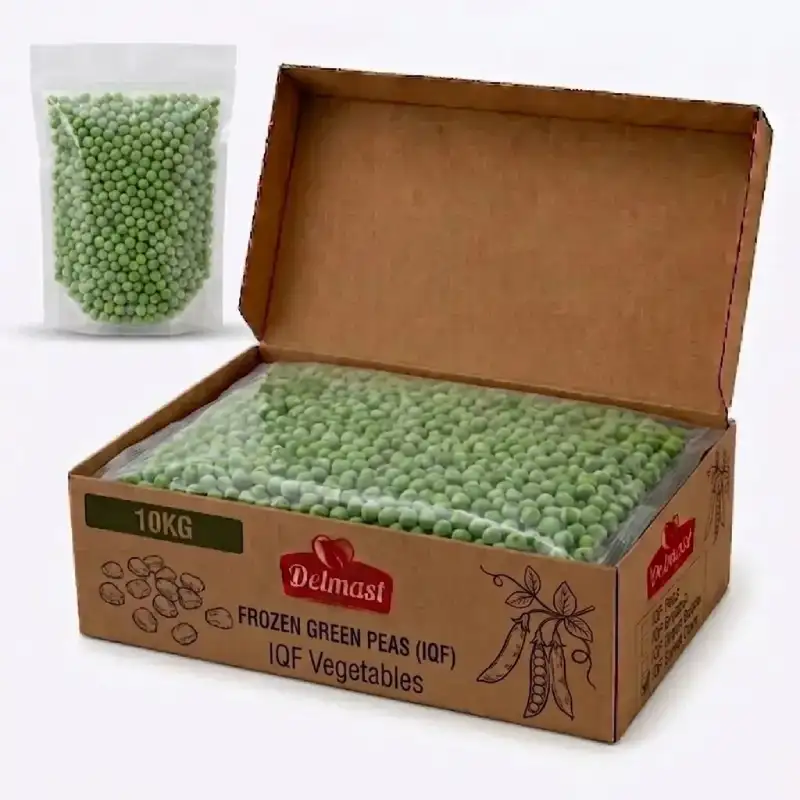 iqf green peas packaging
