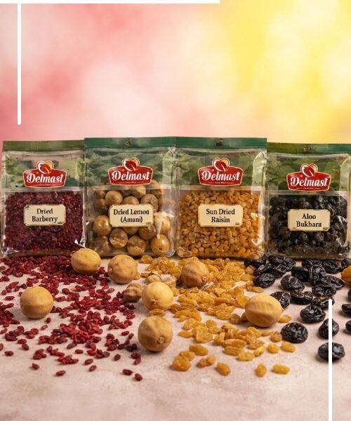Dried Fruits (Dried Barberry, Dried Lemon ( Amani ), Sun Dried Raisin, Aloo Bukhara)