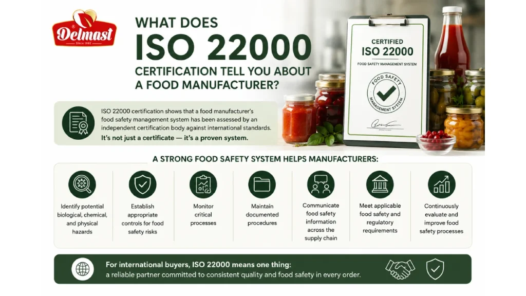 What Does ISO 22000 Certification Tell You About a Food Manufacturer?