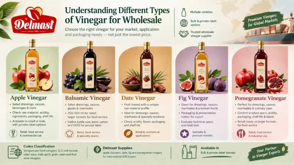 Understanding Different Types of Vinegar for Wholesale