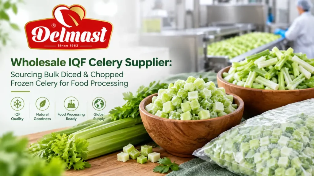 Wholesale IQF Celery Supplier: Sourcing Bulk Diced & Chopped Frozen Celery for Food Processing